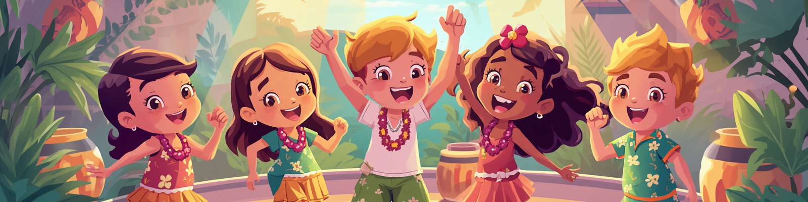 Smiley Kinderdisco Hawaii