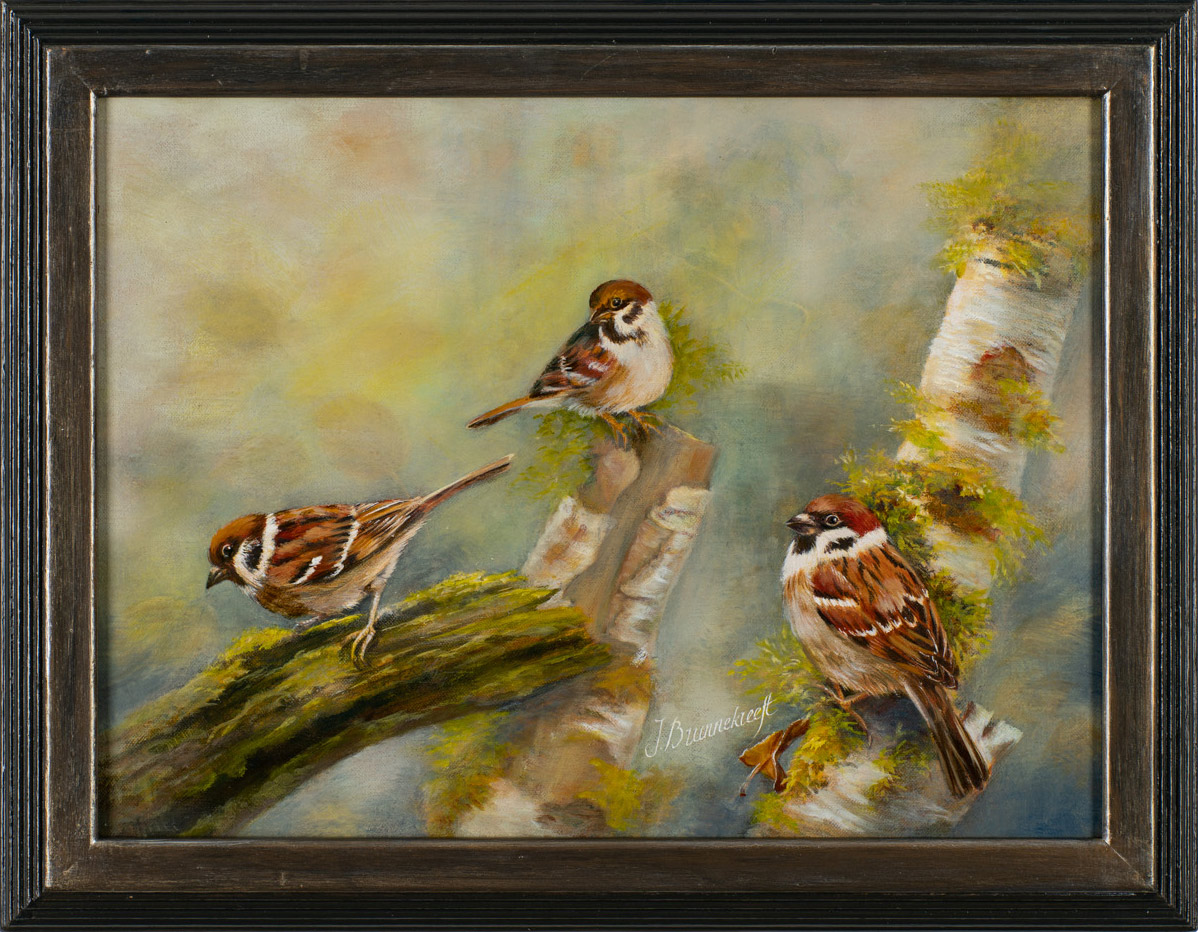 Three Sparrows
