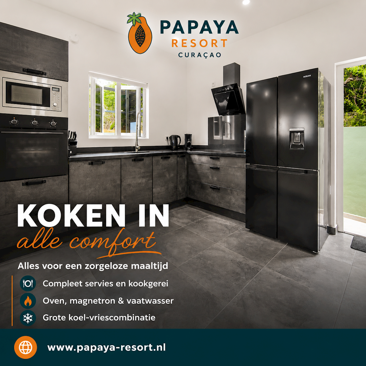 Papaya Resort Koken in alle comfort