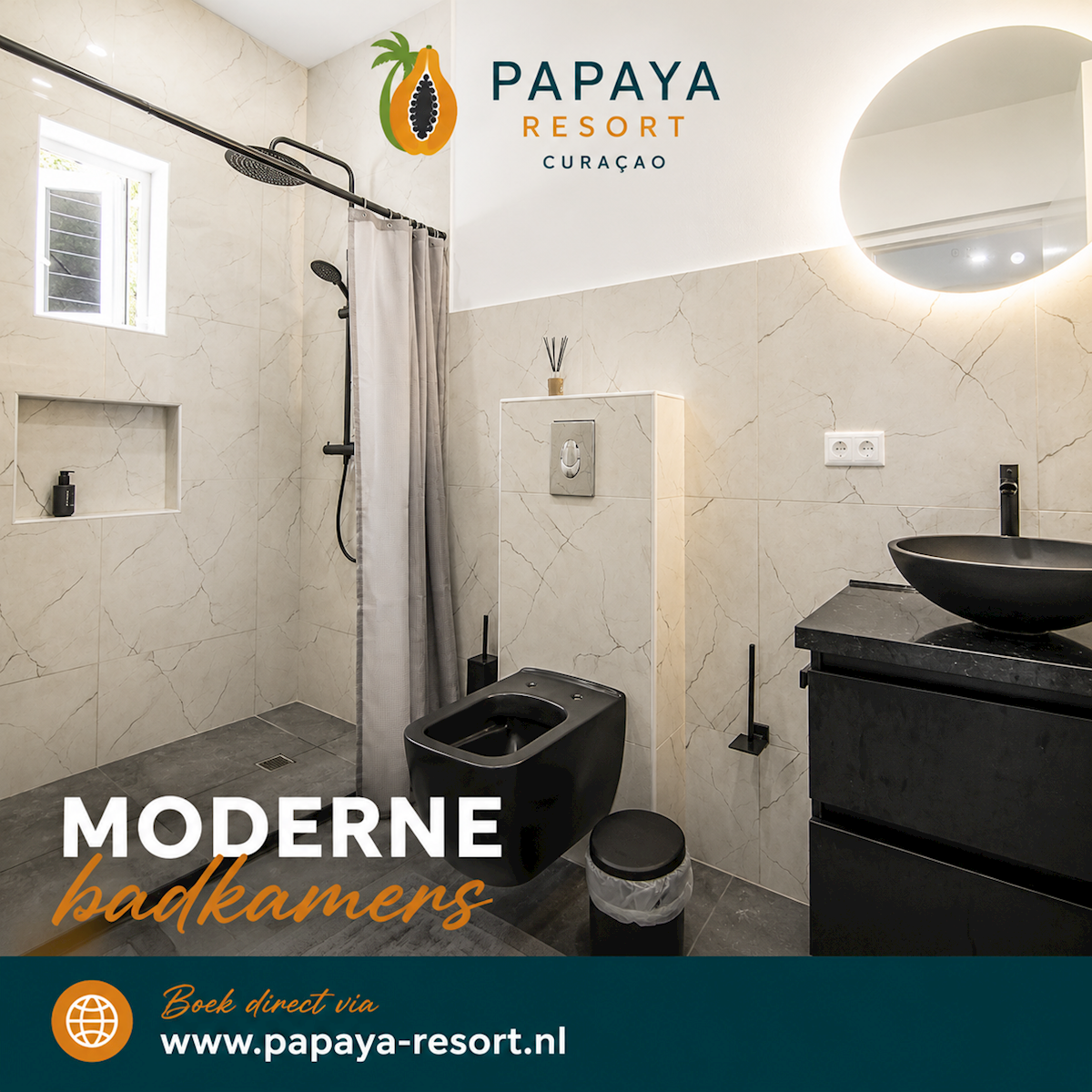 Papaya Resort Moderne badkamers
