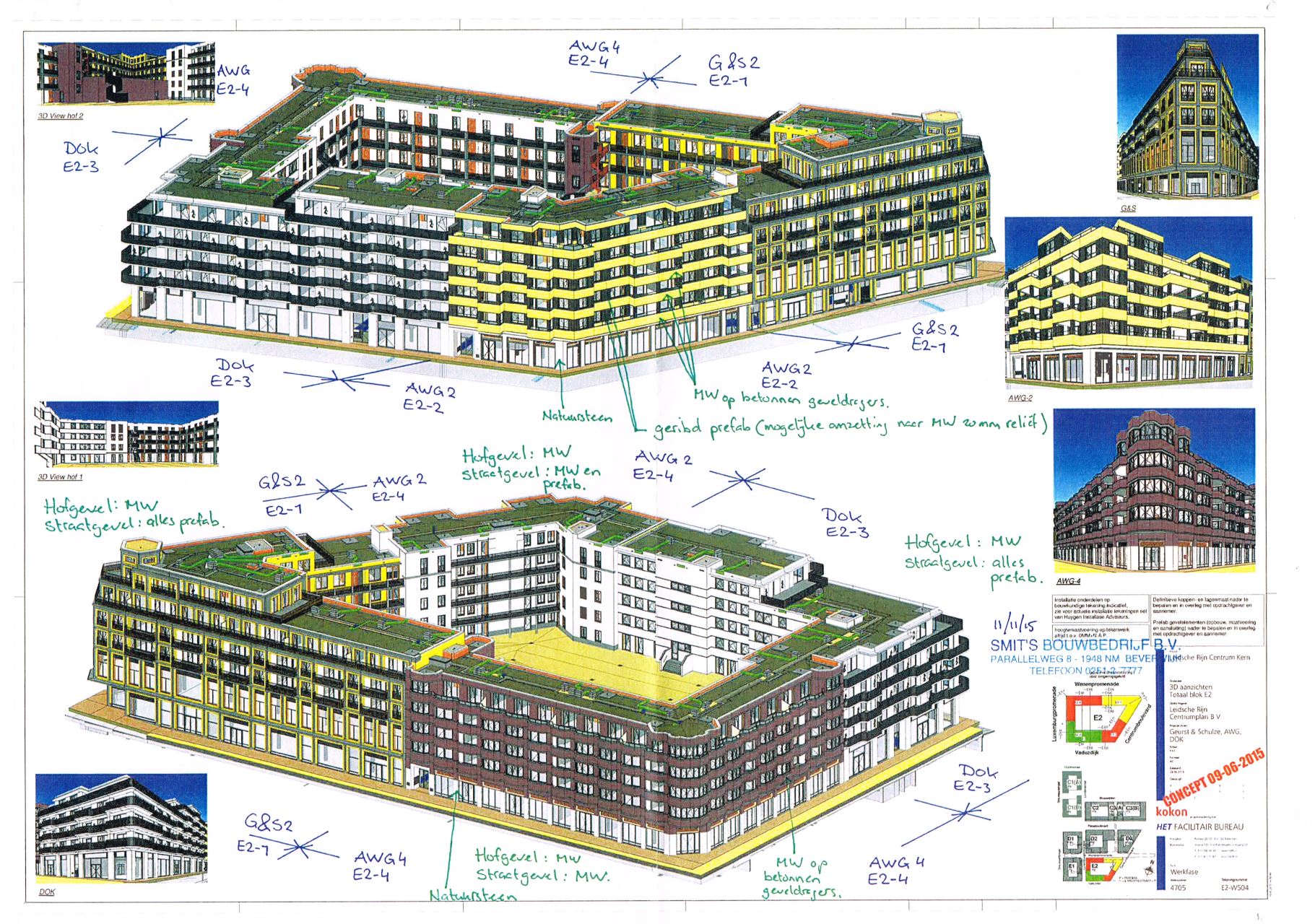 Prefab gevels te Utrecht.