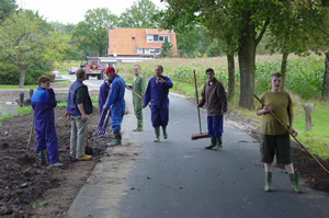 werken op het land