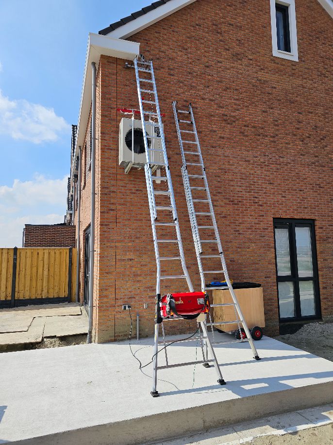 foto laddertakel gevel opzet
