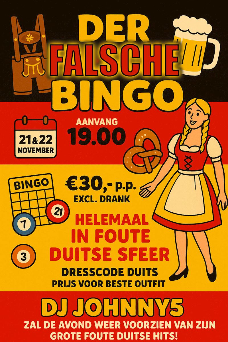 Foute Duitse Bingo Feestavond