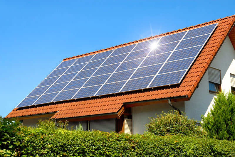 solar panel house