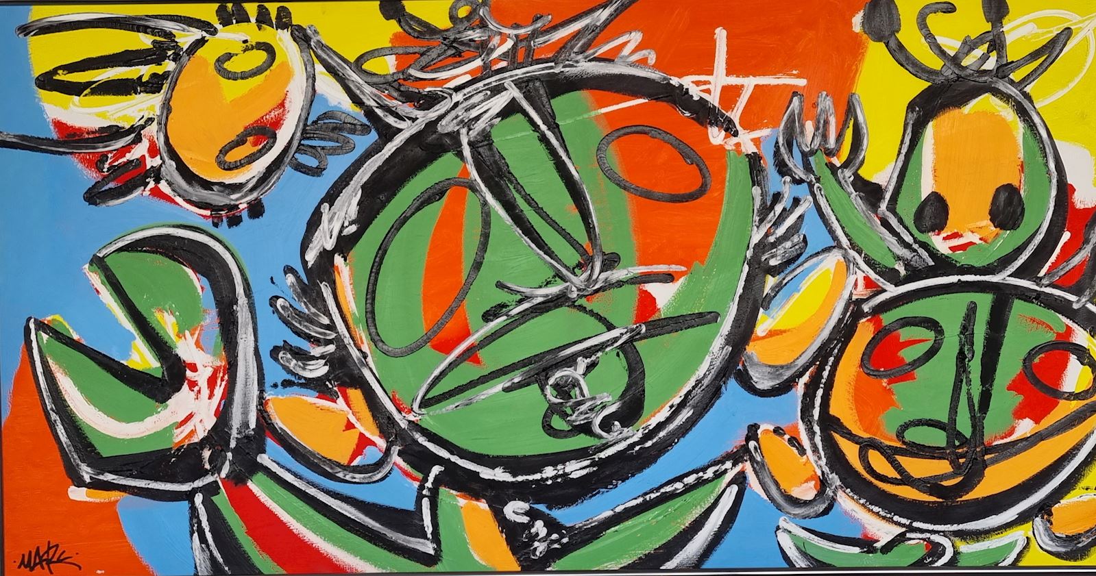 oogappel cobra herman brood marc barendse kleur modern schilderij kunst uit de kast