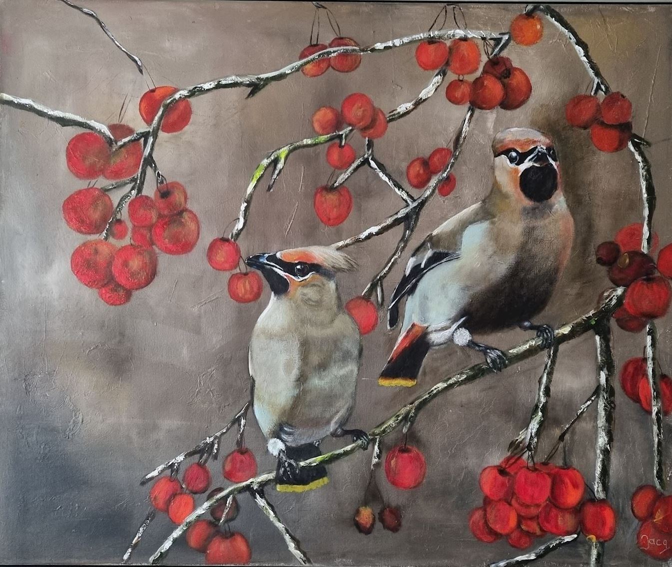 pestvogels 1 jacqueline nederstigt vogels natuur dieren bessen kunst uit de kast