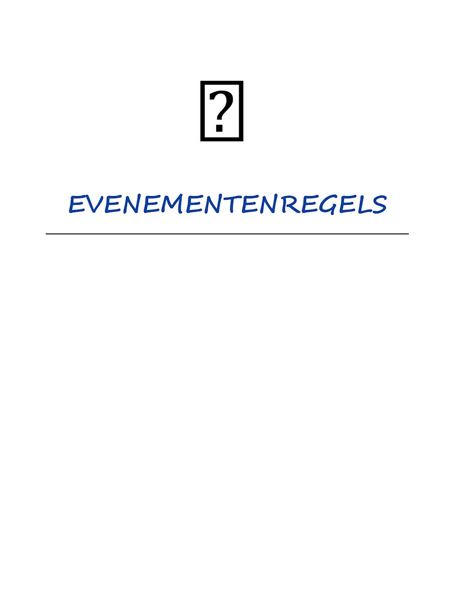 evenementenregels blauw tent 1