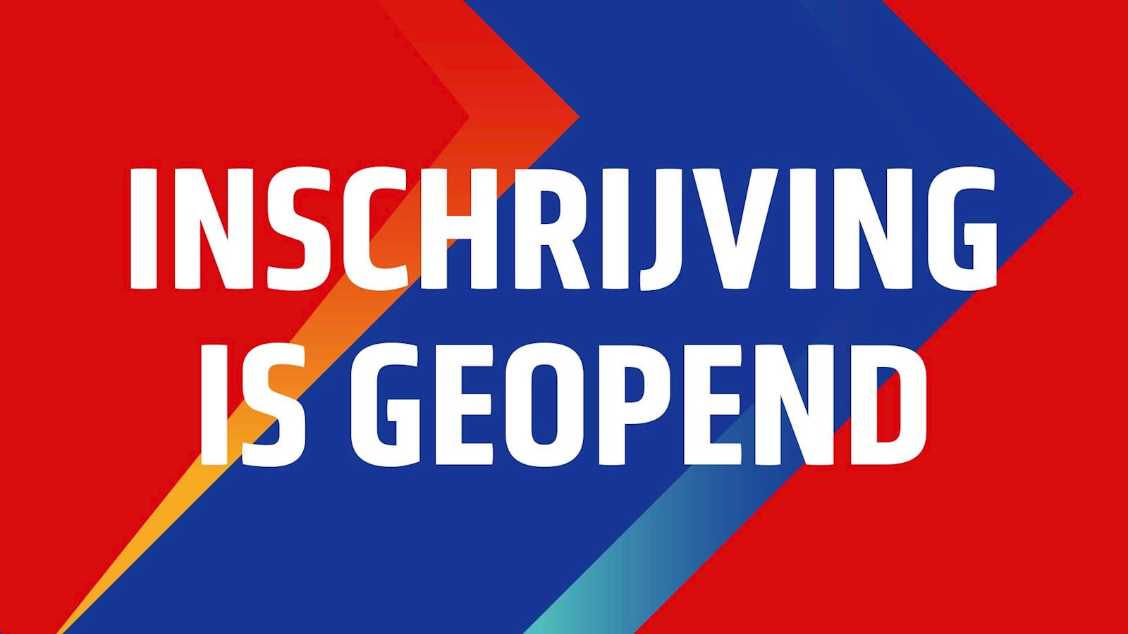 Inschrijving open